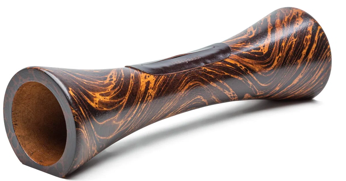 mangobeat® - Enceinte écologique et Universelle en Bois - Amplification de Tous Les Smartphones sans électricité - « Loupe » 35cm