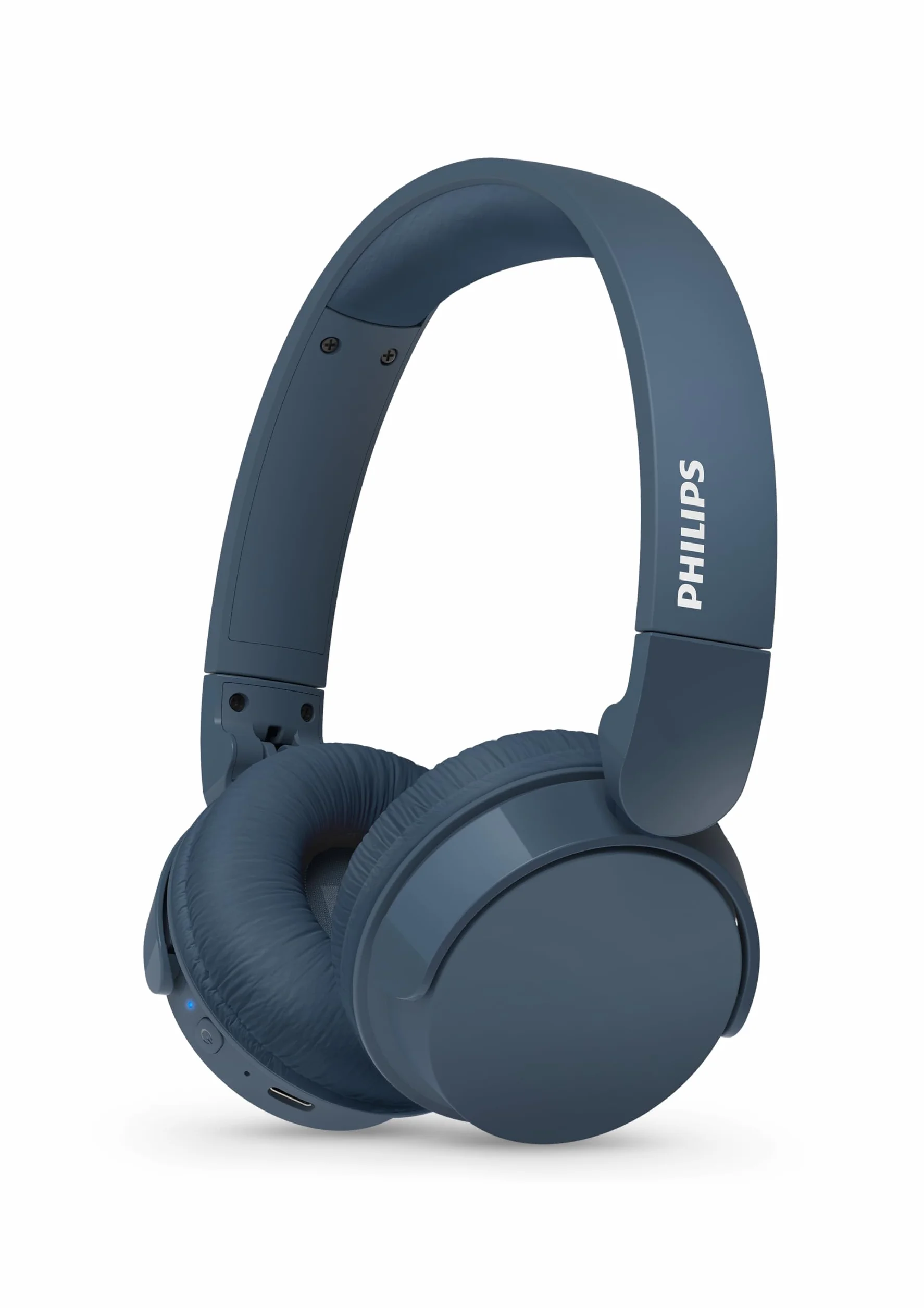 Philips TAH4209BL Casque sans Fil Supra-aural Bluetooth léger, Isolation phonique Passive, 55 Heures d’autonomie, Son Naturel, appels clairs, Basses dynamiques, Recharge en 2 Heures Via USB-C - Bleu