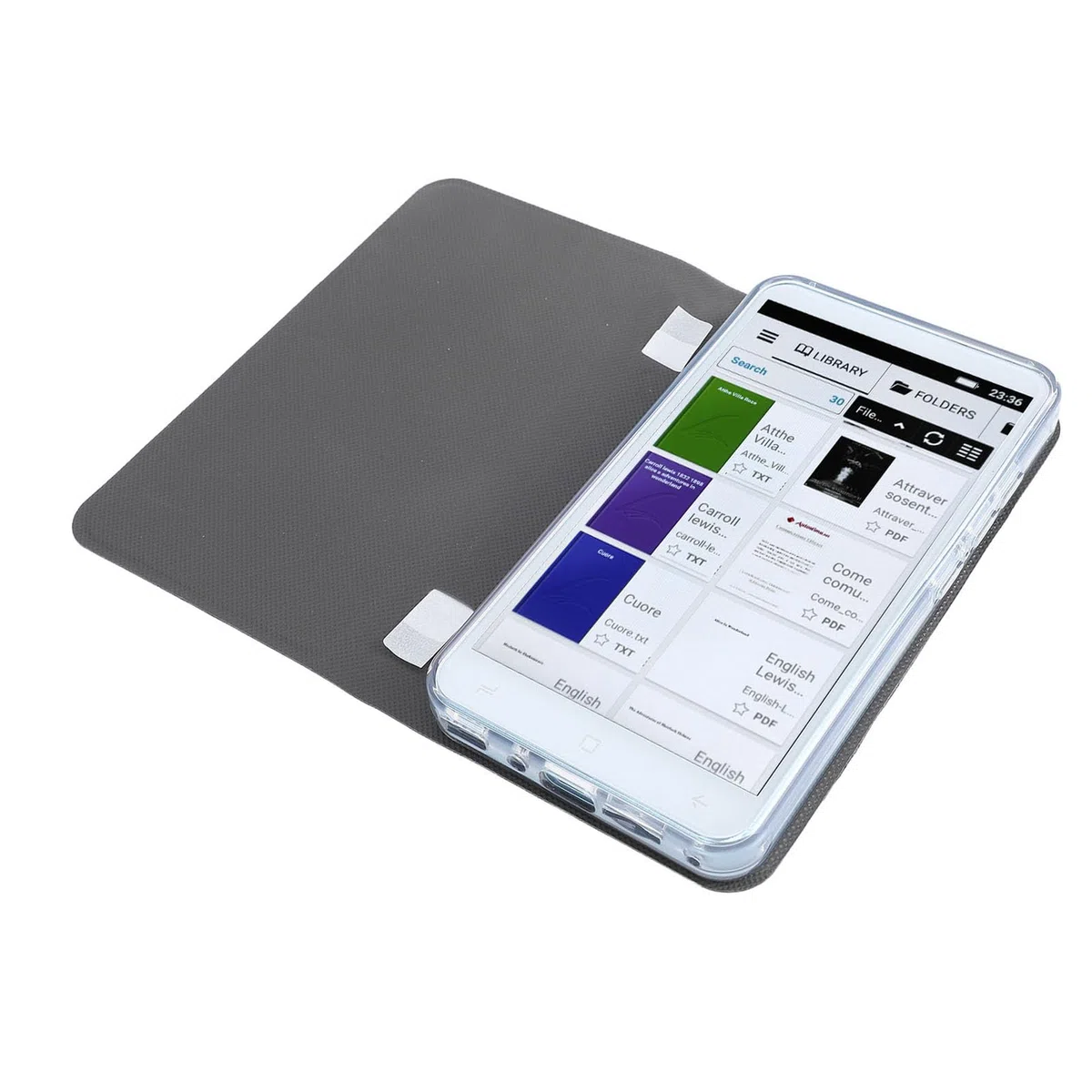 Lecteur de Livres électroniques, Lecteur de Livre Numérique Portable WiFi avec écran Tactile LCD de 5 Pouces, étui, Conception Légère, pour Les Voyages Scolaires