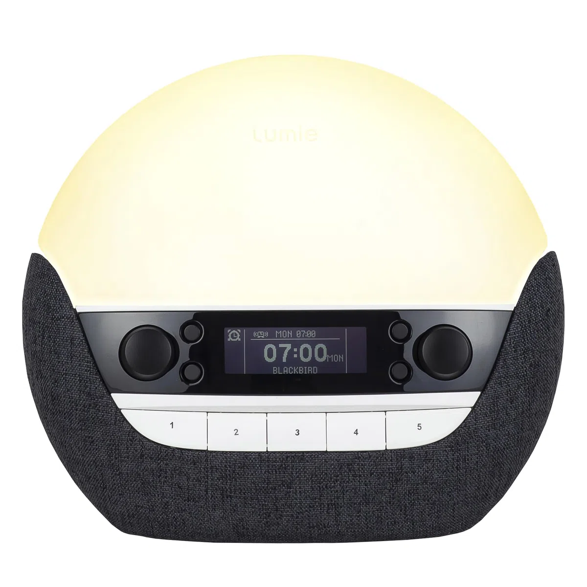 Lumie Bodyclock Luxe 750DAB - Réveil lumineux avec radio DAB, enceintes Bluetooth, lumière faible en bleu pour le sommeil