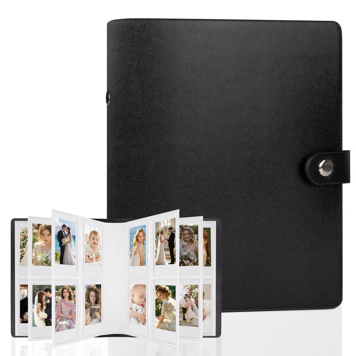 Album photo à 320 pochettes pour appareil photo instantané Kodak Mini Shot, Kodak Mini Shot 2, papier photo 5,3 x 8,6 cm (noir)