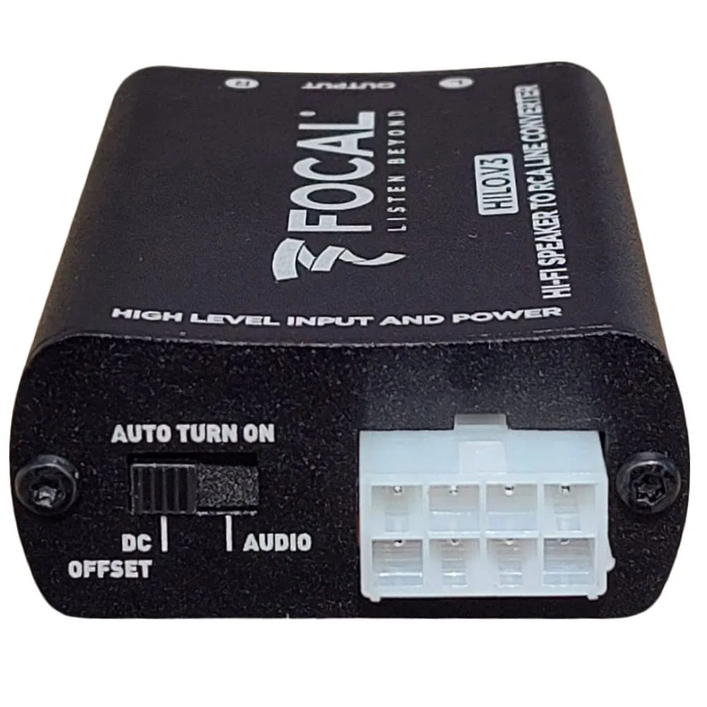 XPL 1 convertisseur Compatible avec Focal HILO.V3 convertit Le Signal stéréo amplifié en Deux Sorties RCA Bas Niveau pour amplificateur, 1 pièce